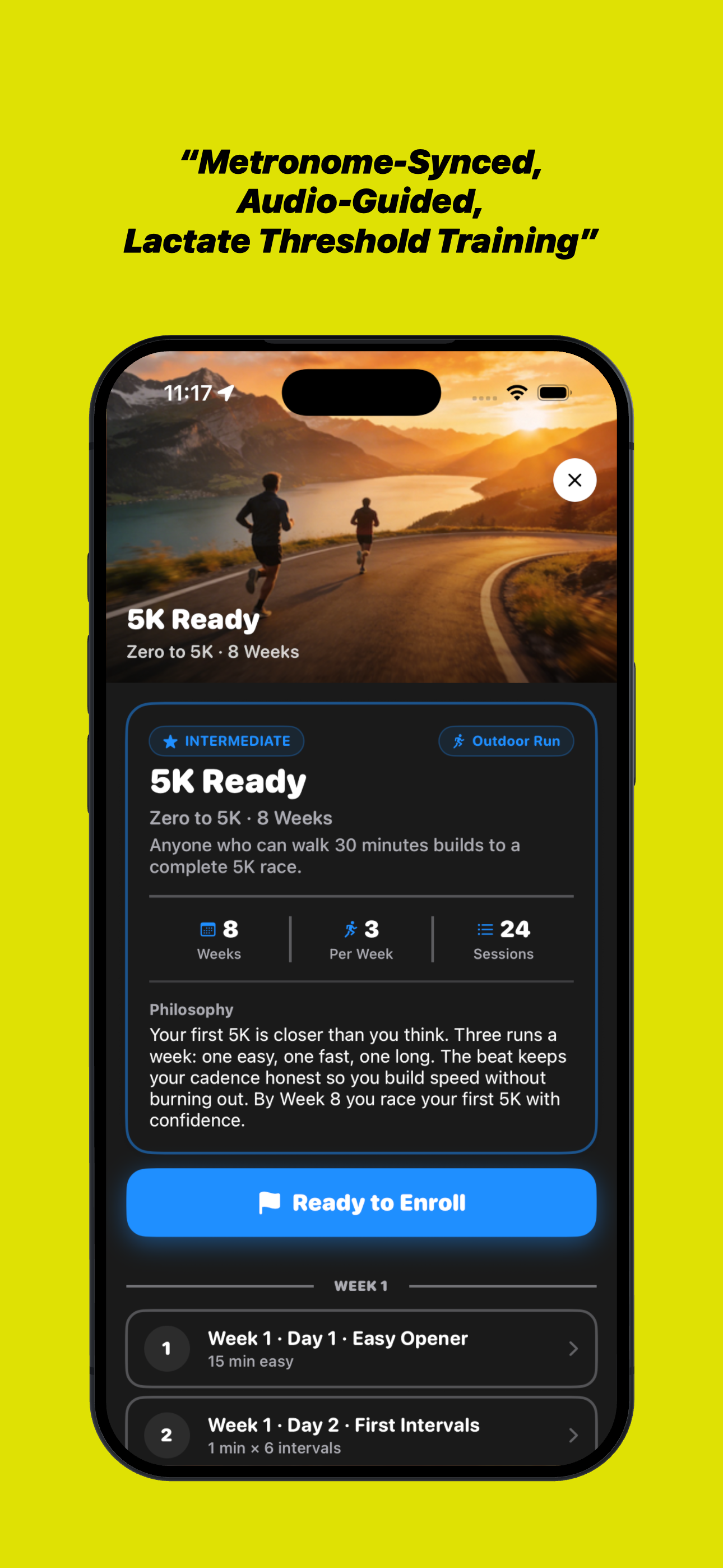 TempoRun — Training camps overview